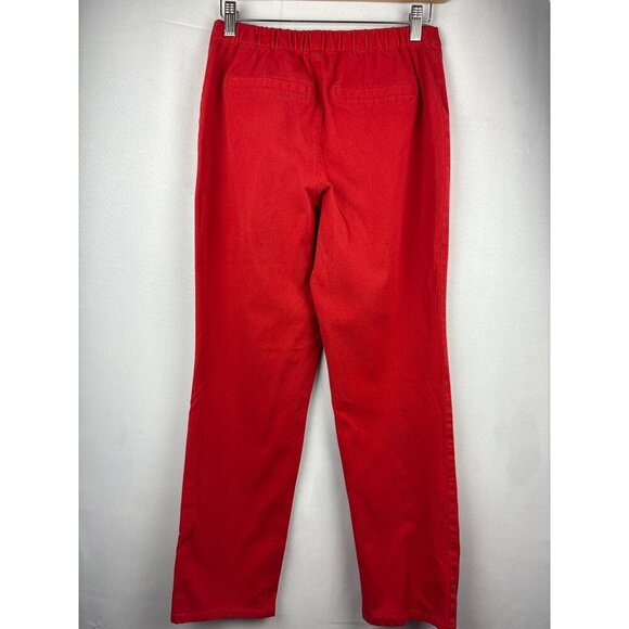Isaac Mizrahi Live! Red Womens Pants 6P Cotton/Rayon/Spandex Blend - Picture 3 of 6